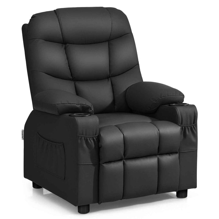 Kids Youth Toddler Upholstered Lounge Recliner Chair with Footrest for Comfortable Seating