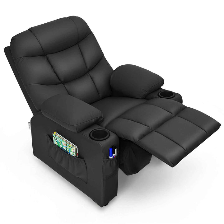 Kids Youth Toddler Upholstered Lounge Recliner Chair with Footrest for Comfortable Seating