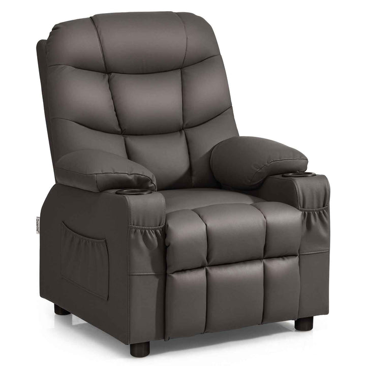 Kids Youth Toddler Upholstered Lounge Recliner Chair with Footrest for Comfortable Seating