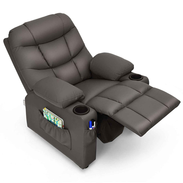 Kids Youth Toddler Upholstered Lounge Recliner Chair with Footrest for Comfortable Seating