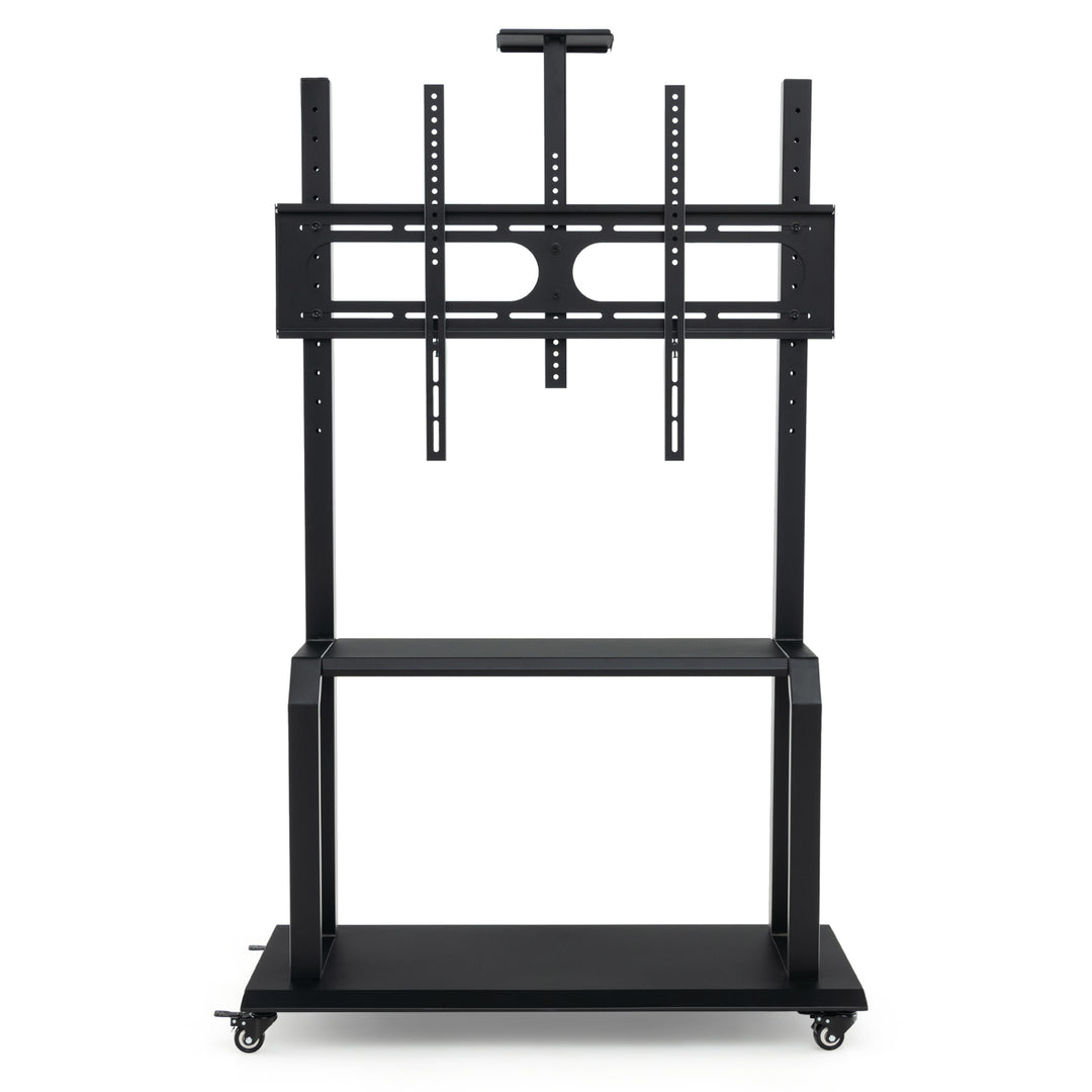 Mobile TV Stand Rolling TV Cart with Camera Shelf and AV Shelves - TidySpaces