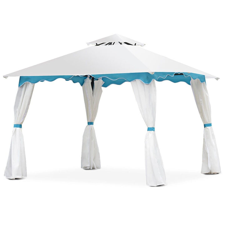 3x3M Metal Gazebo with Side Walls for Garden Patio Camping Event - TidySpaces