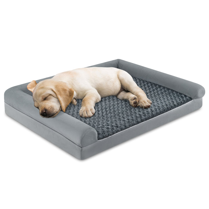 Orthopaedic Foam Dog Bed Sized Large, XL, XXL Pet Bed in Grey