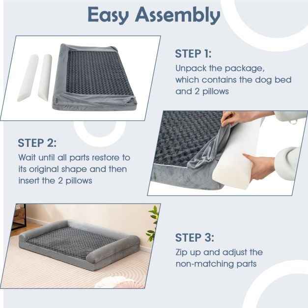 Orthopedic Foam Dog Bed L Sized Large Pet Bed-XXL