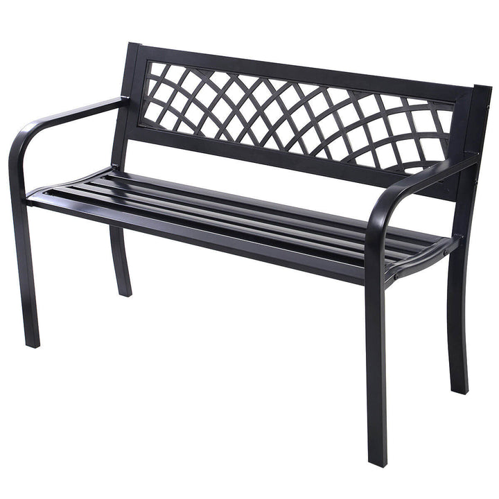 Metal Frame Outdoor Bench with 280 KG Load Capacity - TidySpaces