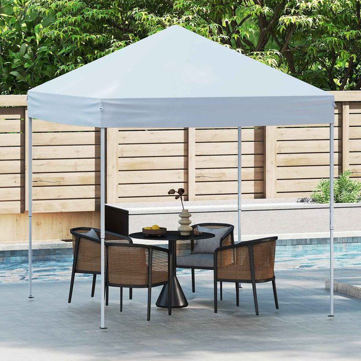 Outdoor Folding Pop-up Canopy with Adjustable Heights and Carrying Bag