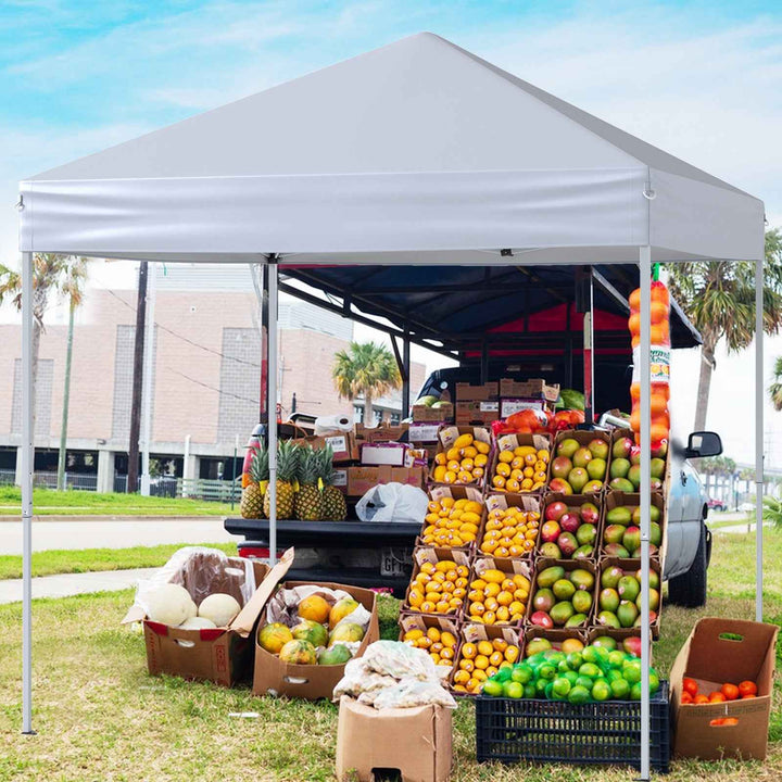 Outdoor Folding Pop-up Canopy with Adjustable Heights and Carrying Bag