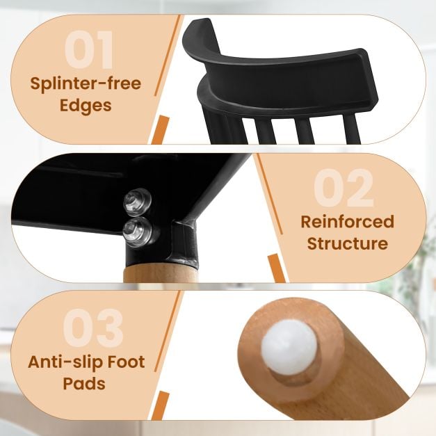 Set of 4 Windsor Dining Chairs with Spindle Backs and Curved Seats - TidySpaces