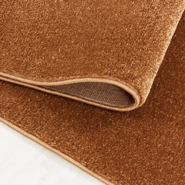 Rust Brown Modern Rug - TidySpaces