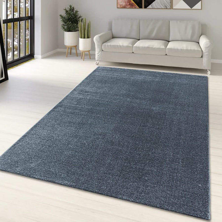 Plain Grey Rug Grey - TidySpaces