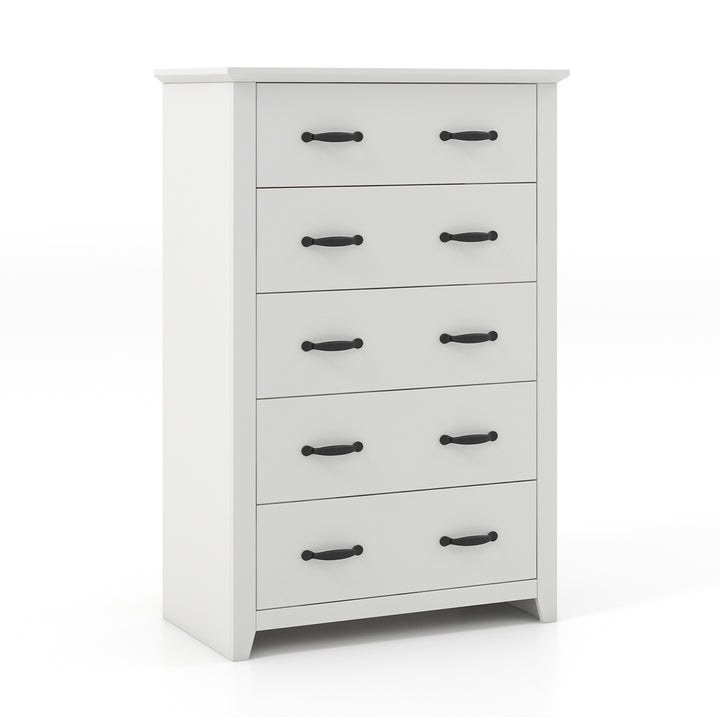 Dresser Vertical Chest of Drawers with 5 Pull out Drawers - TidySpaces