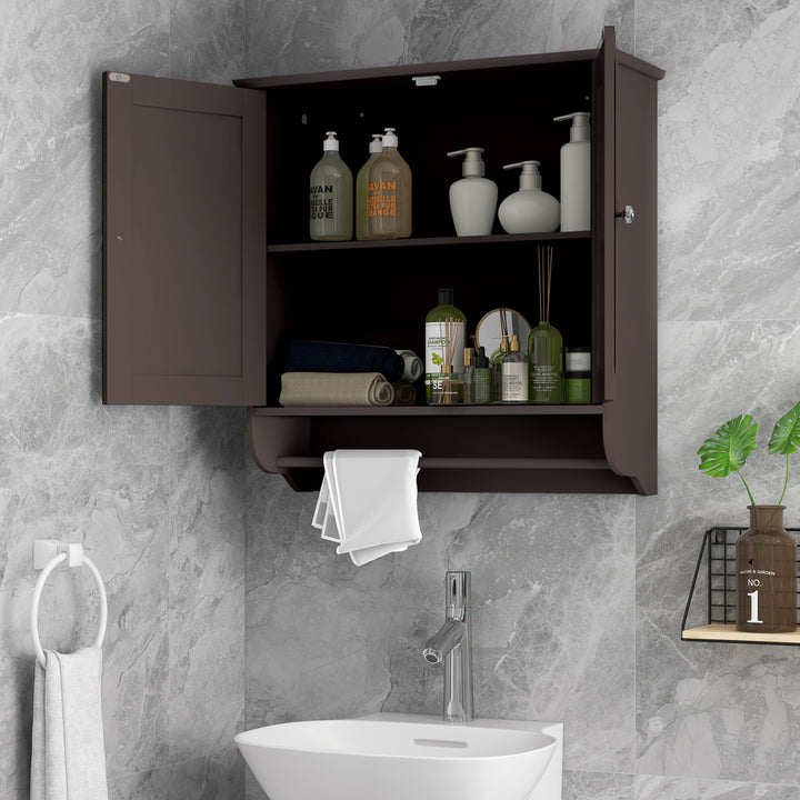Wall Mounted Bathroom Cabinet with Adjustable Shelf - TidySpaces