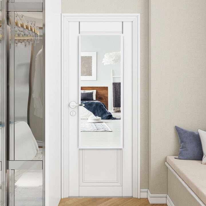 Full Length Wall-Mounted Mirror with Height Adjusting Hooks - TidySpaces