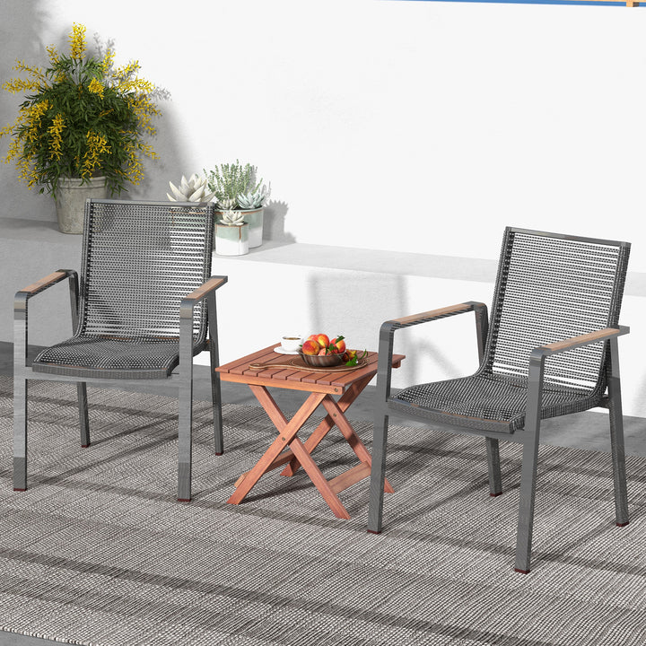 Wooden Side Table with Slatted Tabletop and Sturdy X shaped Frame - TidySpaces