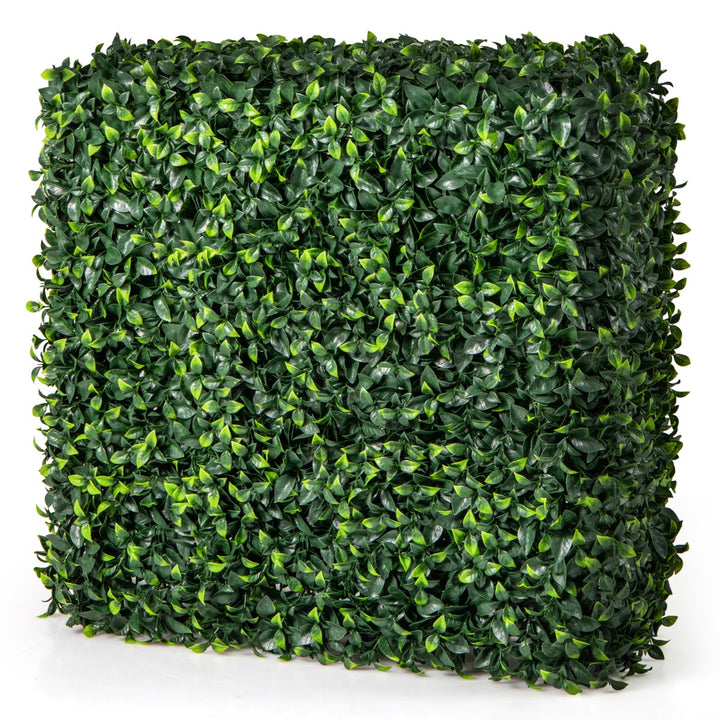 Artificial Plant Wall with Realistic Gardenia Leaves and Aluminium Tubes - TidySpaces