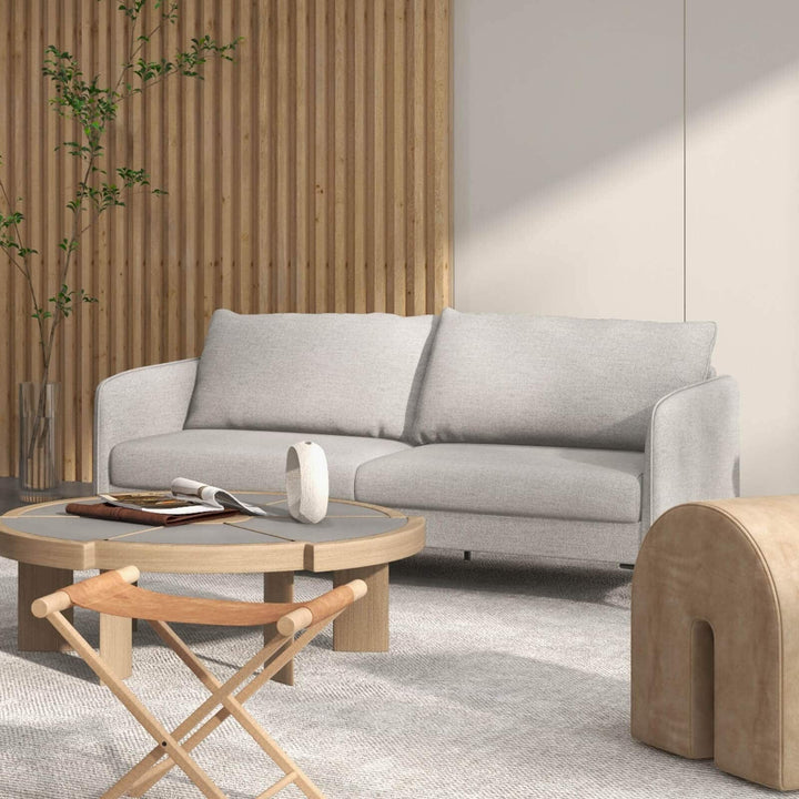 Modern Loveseat 3 Seater Upholstered Sofa with Washable Cushion Covers - TidySpaces