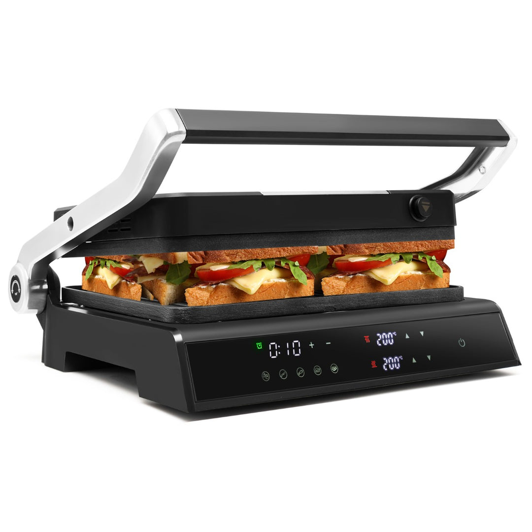 1200W Non-Stick Electric Grill with Adjustable Temperature - TidySpaces