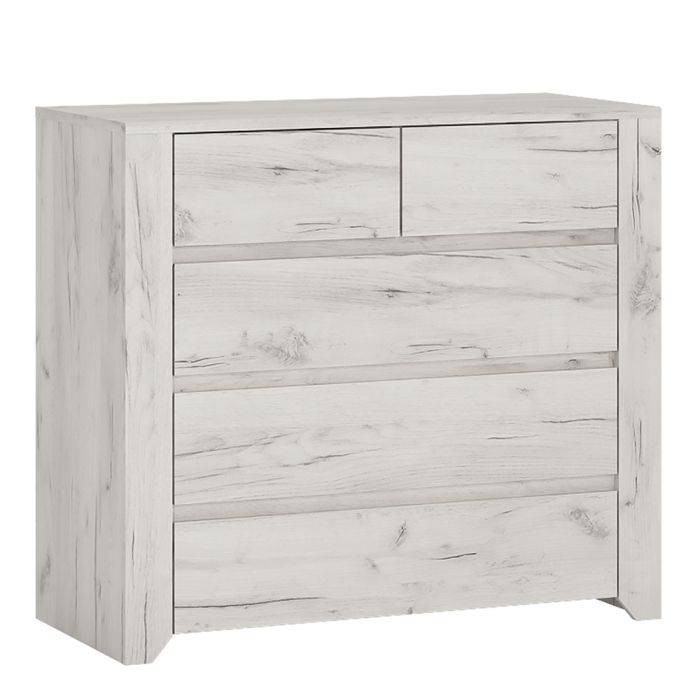 Angel 3 Piece Bundle, Bedside, Chest and 2 Door 2 Drawer Wardrobe - TidySpaces