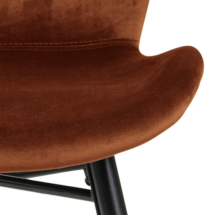 Batilda Dining Chair in Copper Set of 2 - TidySpaces