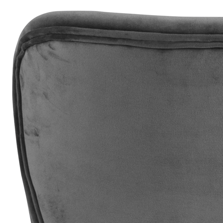 Batilda Dining Chair in Dark Grey Set of 2 - TidySpaces
