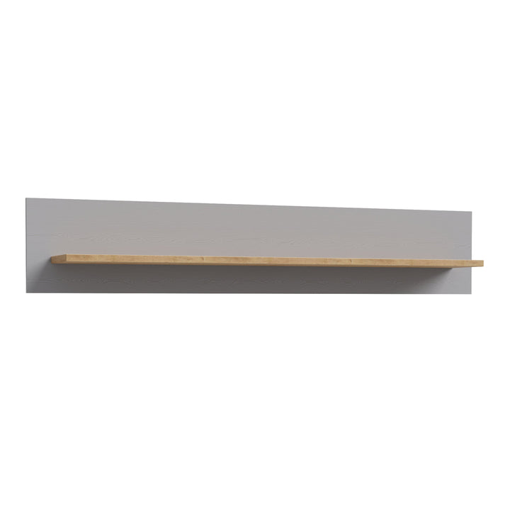 Bohol Wall Shelf in Riviera Oak/Grey Oak - TidySpaces