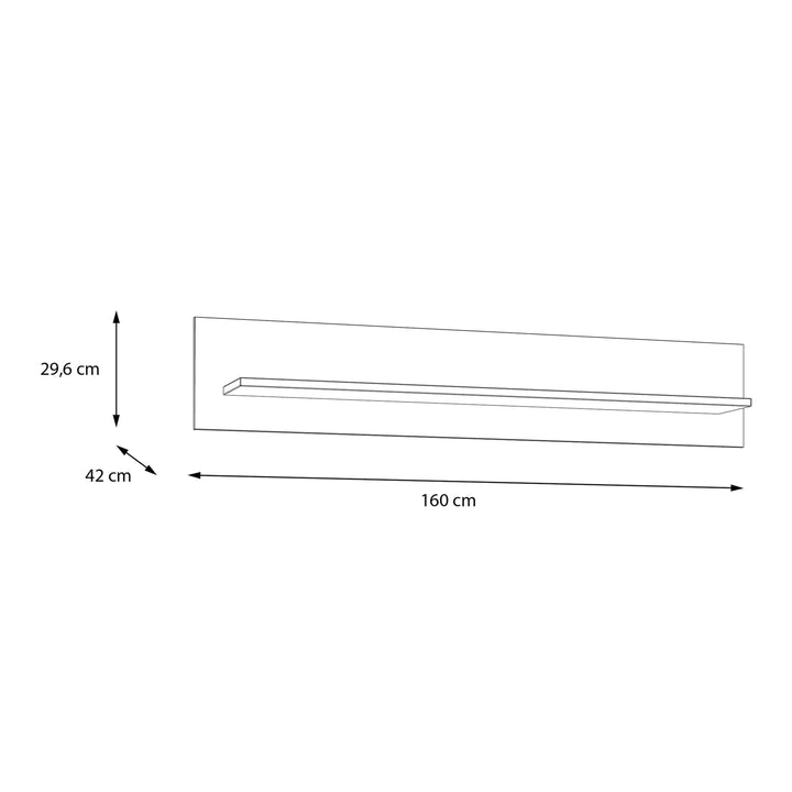 Bohol Wall Shelf in Riviera Oak/Grey Oak - TidySpaces