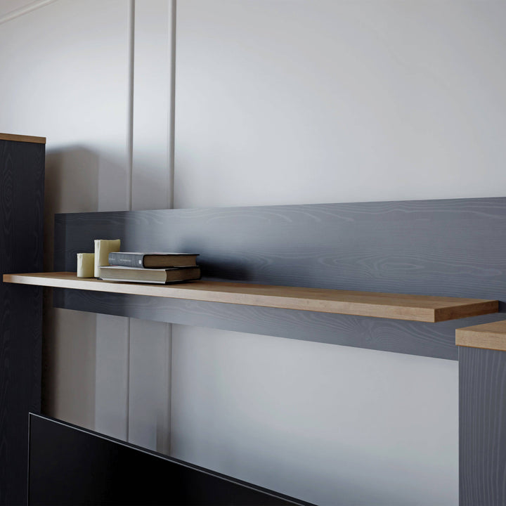 Bohol Wall Shelf in Riviera Oak/Navy - TidySpaces
