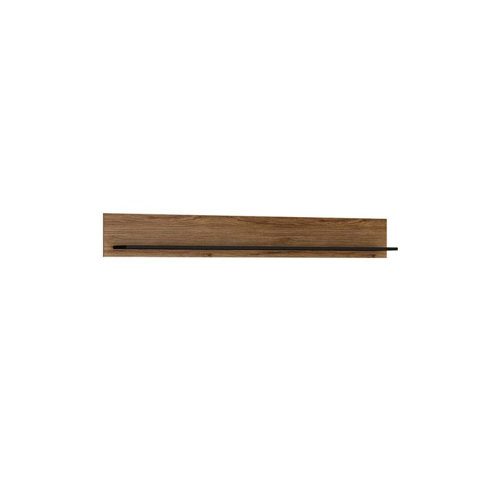 Brolo Wall shelf 167 cm in Walnut and Black - TidySpaces