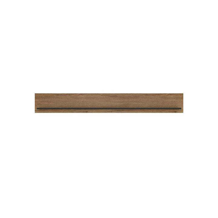 Brolo Wall shelf 167 cm in Walnut and Black - TidySpaces