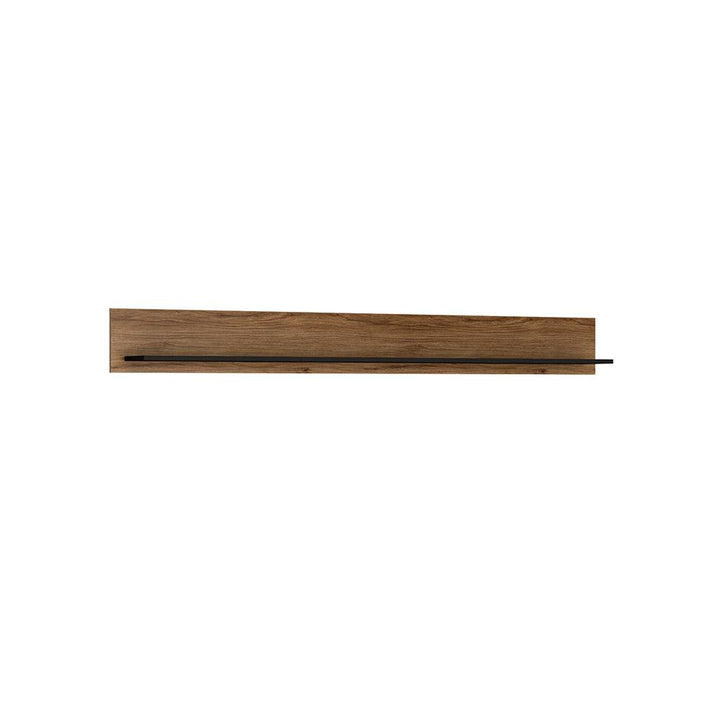 Brolo Wall shelf 197 cm in Walnut and Black - TidySpaces
