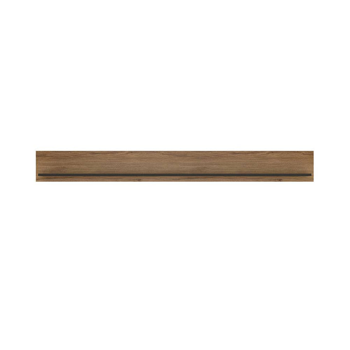 Brolo Wall shelf 197 cm in Walnut and Black - TidySpaces