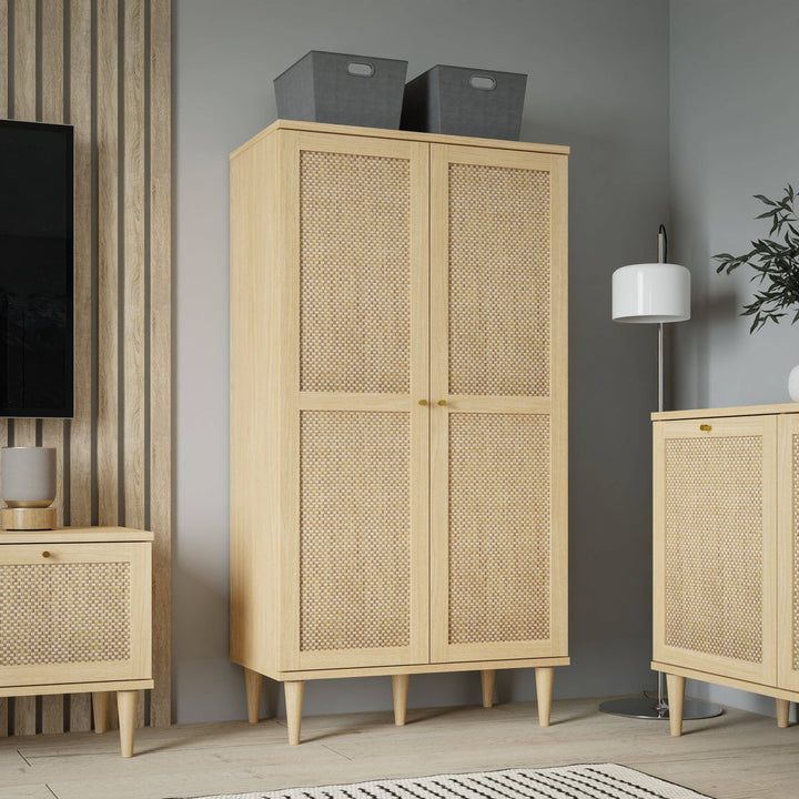 Calasetta Display Cabinet in Rattan - TidySpaces