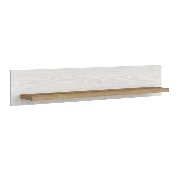 Celesto Shelf in White and Oak - TidySpaces