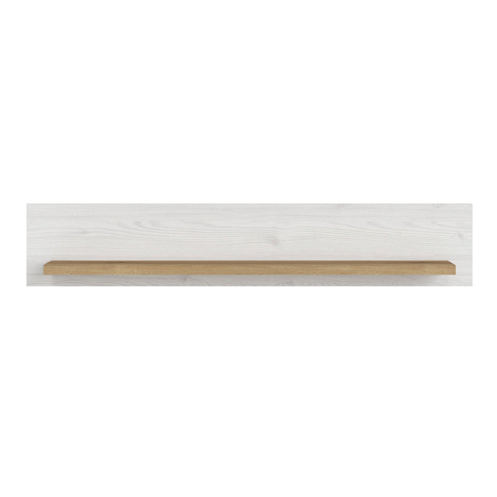 Celesto Shelf in White and Oak - TidySpaces