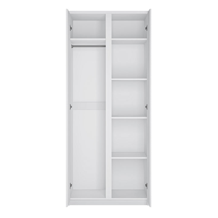 Fribo 2 door wardrobe in White - TidySpaces