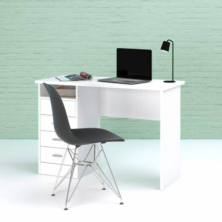 Function Plus 4 Drawer Desk in White - TidySpaces