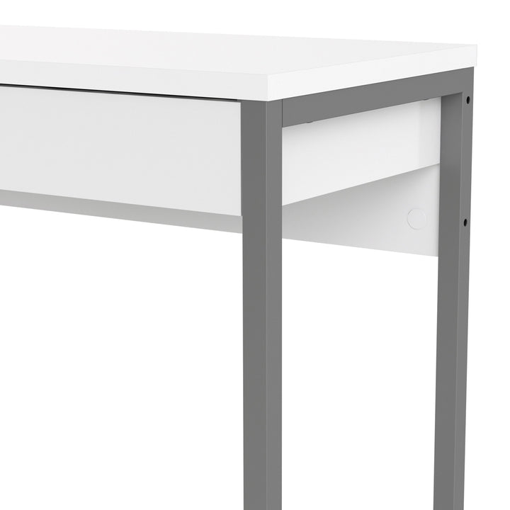 Function Plus Desk 2 Drawers in White High Gloss - TidySpaces