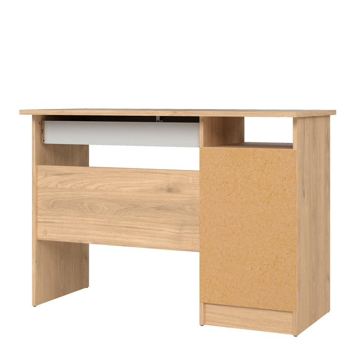 Function Plus Desk (3+1) handle free Drawer in Jackson Hickory Oak - TidySpaces