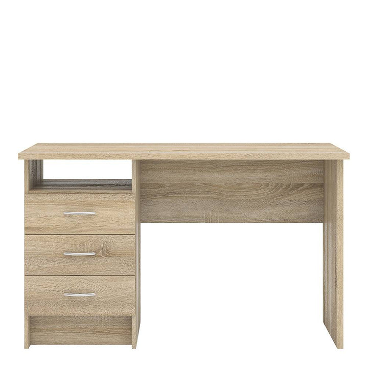 Function Plus Desk 3 Drawers in Oak - TidySpaces