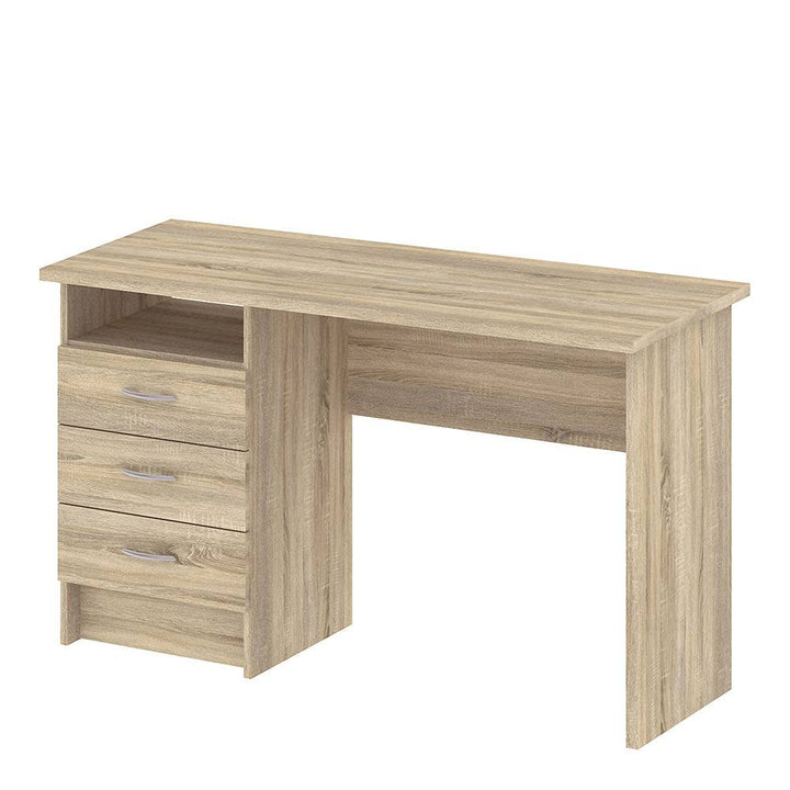 Function Plus Desk 3 Drawers in Oak - TidySpaces