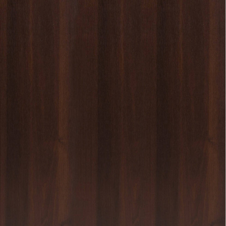 Imperial Tall Glazed 1 Door 2 Drawer Narrow Cabinet in Dark Mahogany Melamine - TidySpaces