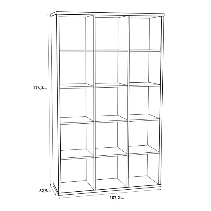 Mauro 3x5 Storage Unit in Matt White - TidySpaces