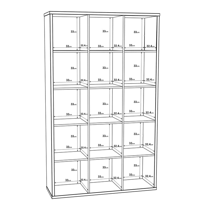 Mauro 3x5 Storage Unit in Matt White - TidySpaces