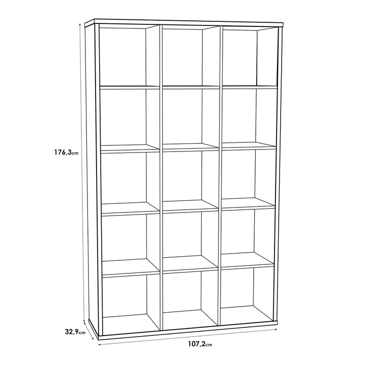 Mauro 3x5 Storage Unit in Sand Oak - TidySpaces