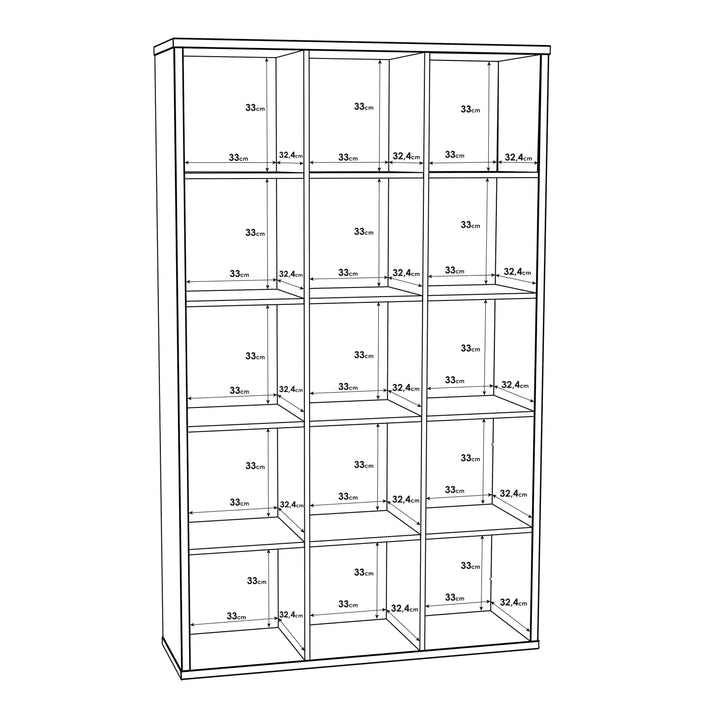 Mauro 3x5 Storage Unit in Sonoma Oak - TidySpaces