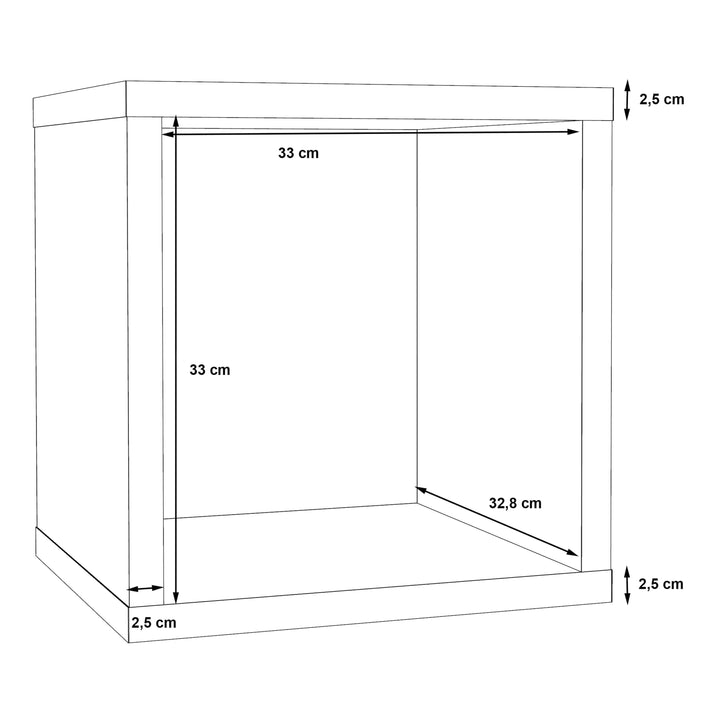 Mauro Singular Storage Unit in Concrete Grey - TidySpaces