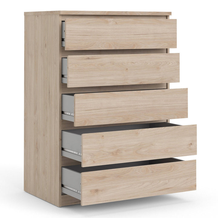 Naia Chest of 5 Drawers in Jackson Hickory Oak - TidySpaces