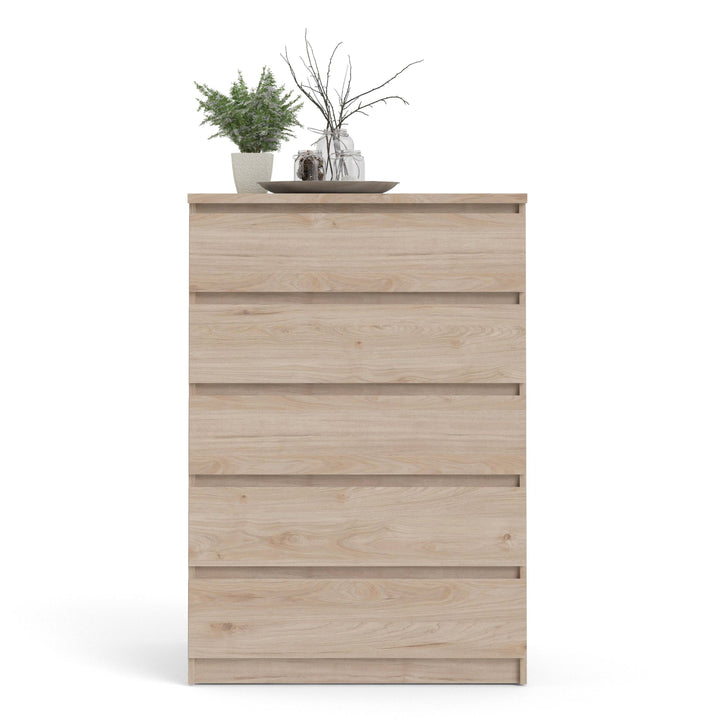Naia Chest of 5 Drawers in Jackson Hickory Oak - TidySpaces