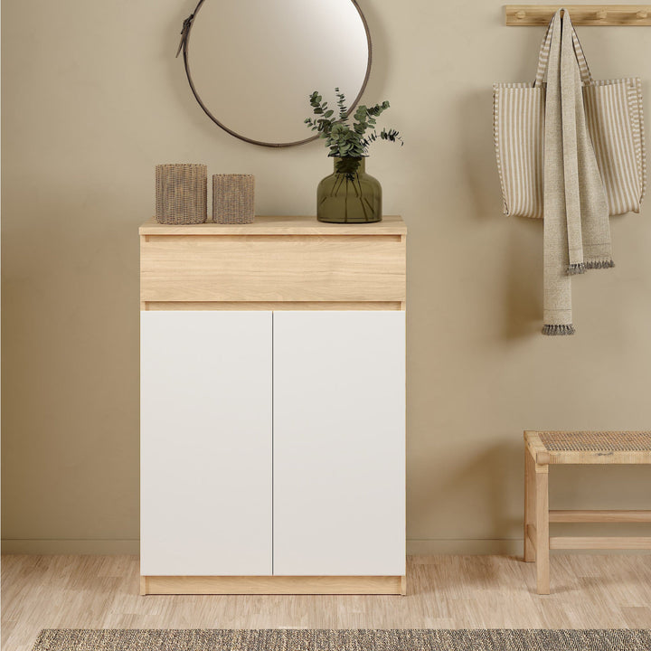 Naia Shoe Cabinet with 2 Doors +1 Drawer - TidySpaces