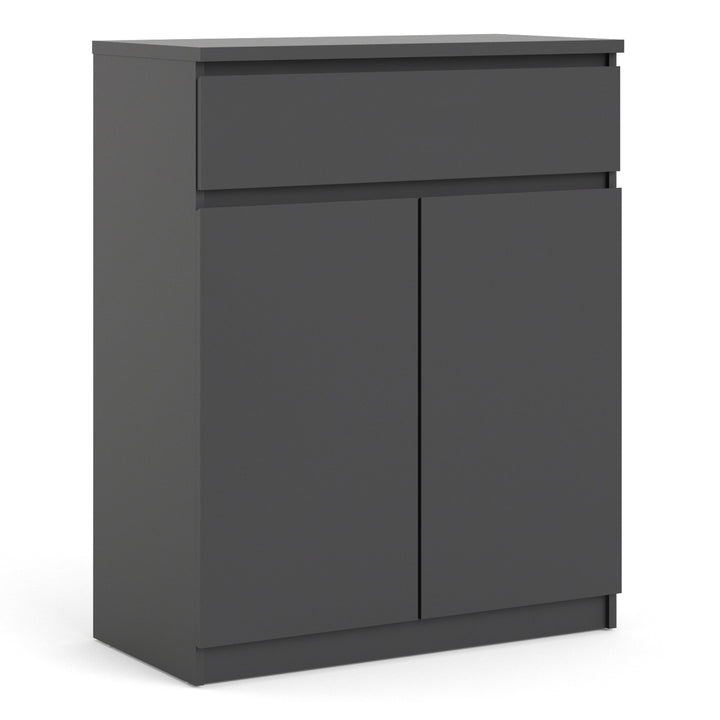Naia Sideboard - 1 Drawer 2 Doors in Black Matt - TidySpaces
